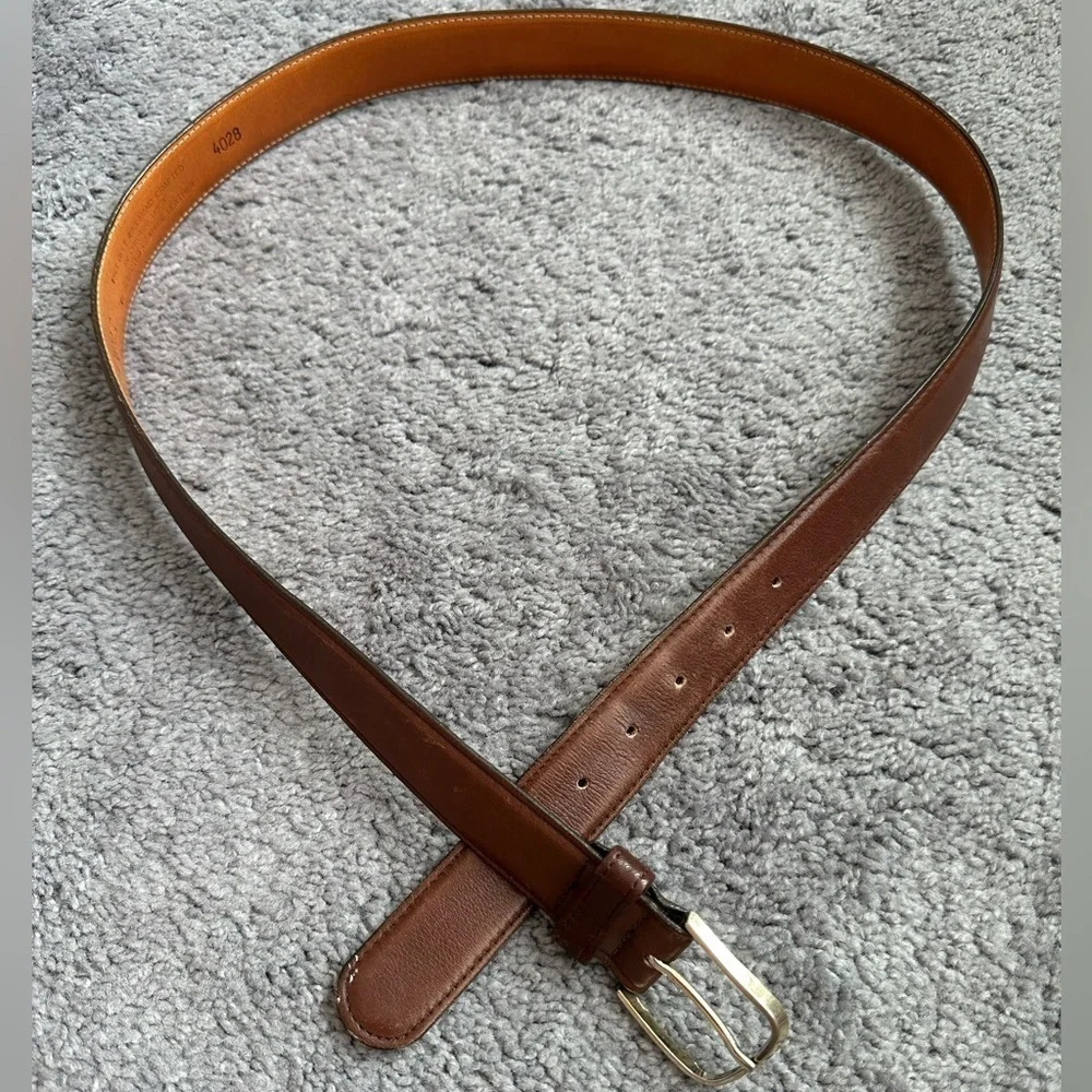 Chicago Leather Work - Genuine Cow Leather Brown Belt